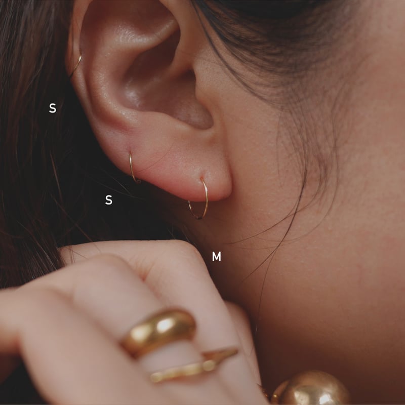 Minimum pierce Full circle K18 | ritta