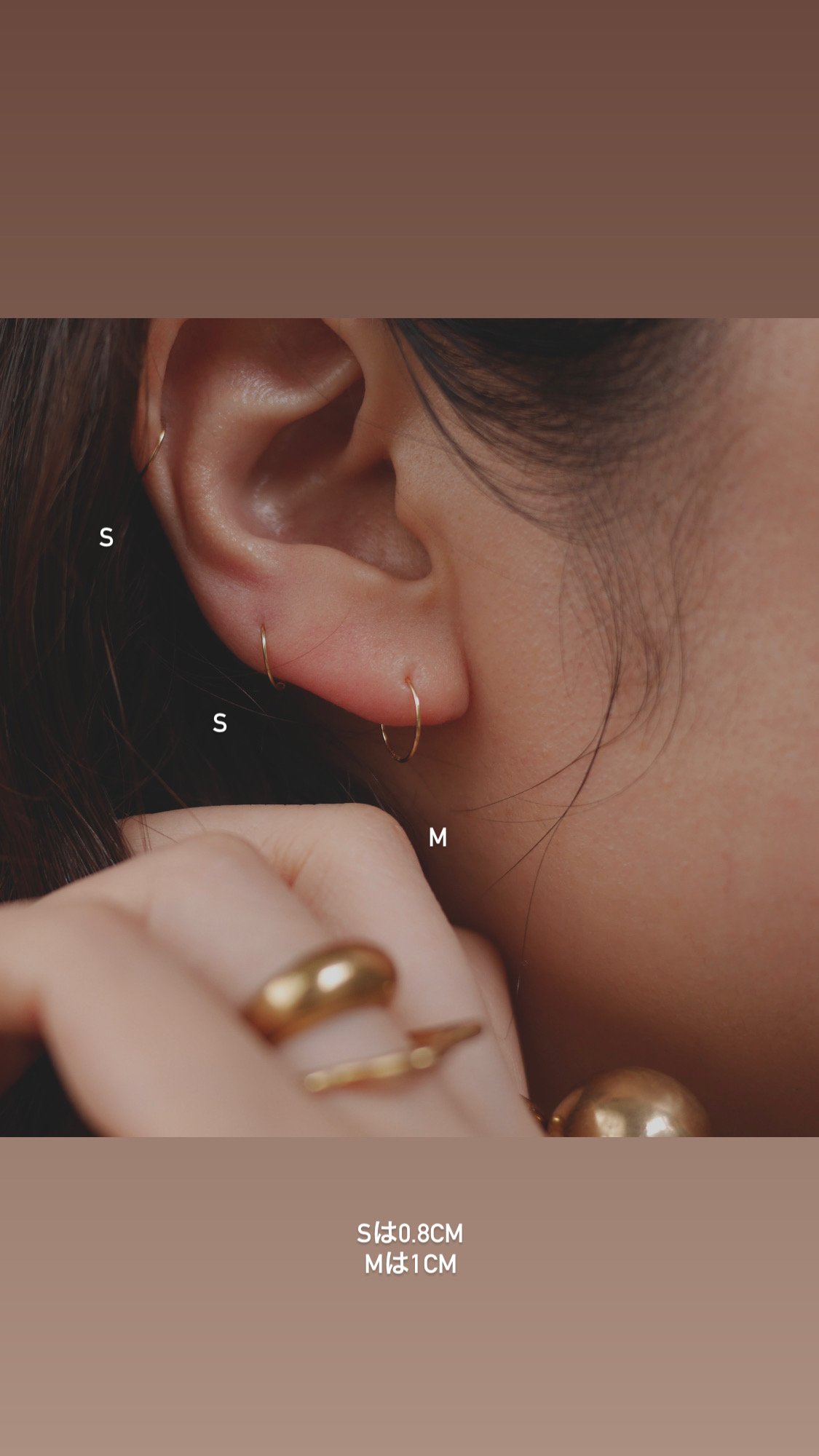 Minimum pierce Full circle K18 | ritta