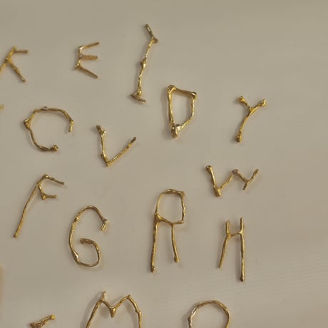 Initial earrings
