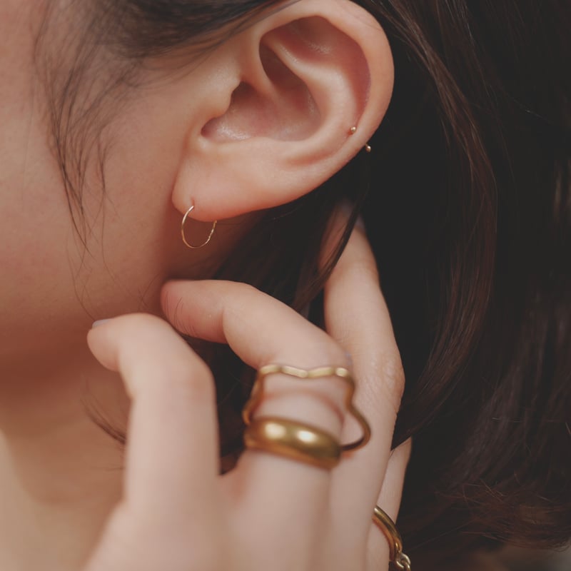 Minimum pierce Full circle K18 | ritta