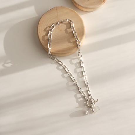 Chain necklace -crystal sword