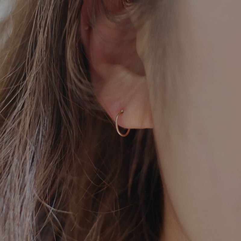 Minimum earrings K18 ノンホールピアス | ritta