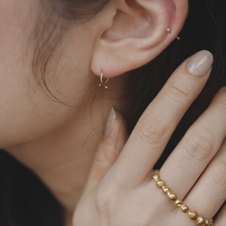 925 dot double finger ring