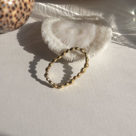 925 dot double finger ring