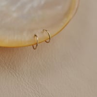 Minimum earrings K18 ノンホールピアス
