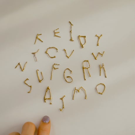 Initial earrings