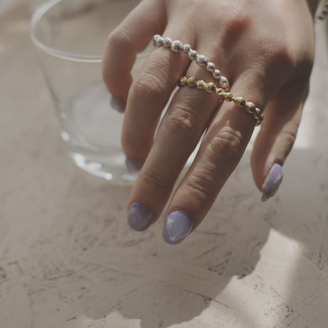 925 dot double finger ring