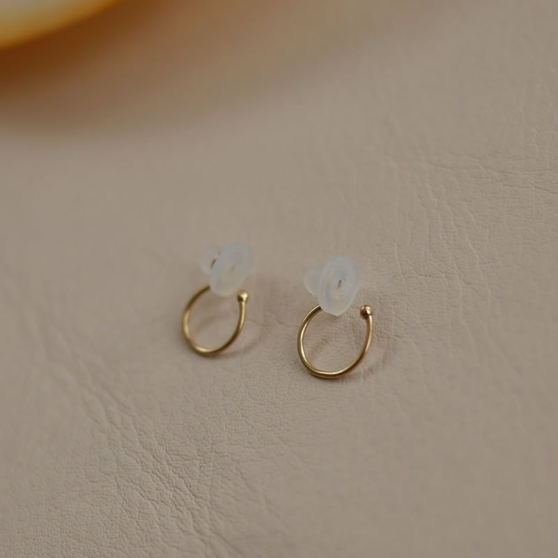 Minimum earrings K18 ノンホールピアス | ritta