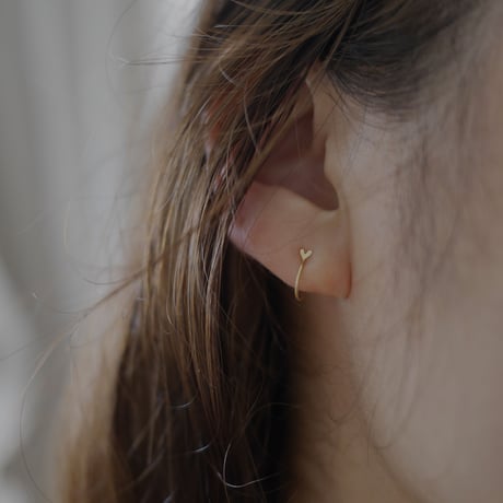 Minimum earrings ♡ K18 ノンホールピアス