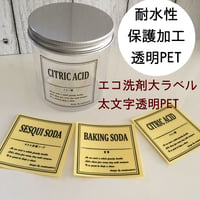 エコ洗剤大ラベル 太文字透明