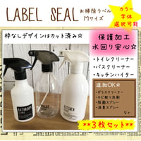 お掃除ラベル(Msize)枠なしデザイン