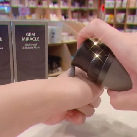 [THE SAEM] ジェムミラクル ブラック パール O2 バブル マスク