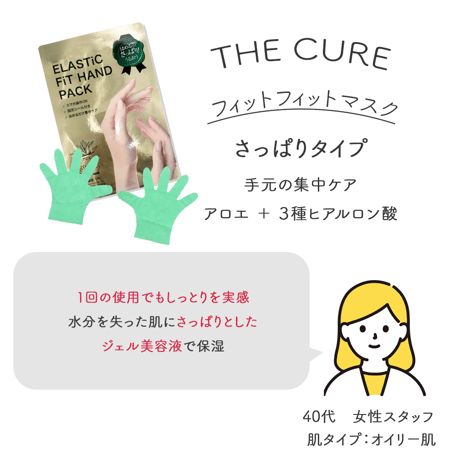 [THE CURE] エラスティックフィットハンドマスク