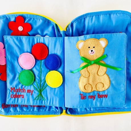 英語であそぶ布絵本「さあ、できるかな? 」  My Learning Bag　 リュック型