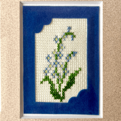 サザンクロス・フラワー刺繍額   (花8種)