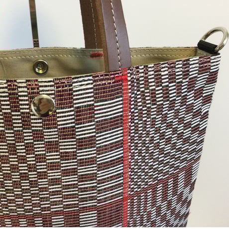 伝統織物ビナクル　A4縦型2wayトート/ アースブリーズ　Earth Breeze