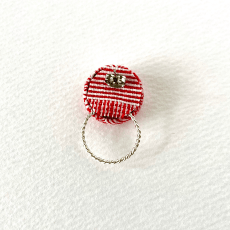ビナクル織 & フープピアス / Red Lava レッド ラヴァ
