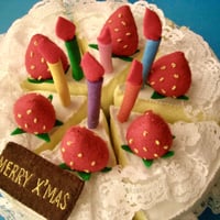 いちごのデコレーションケーキ Strawberry Decoration Cake  布おもちゃ