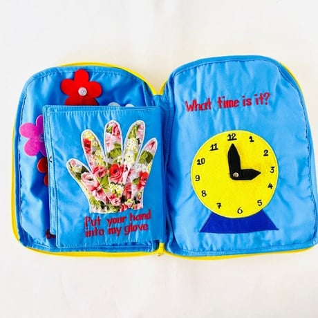 英語であそぶ布絵本「さあ、できるかな? 」  My Learning Bag　 リュック型