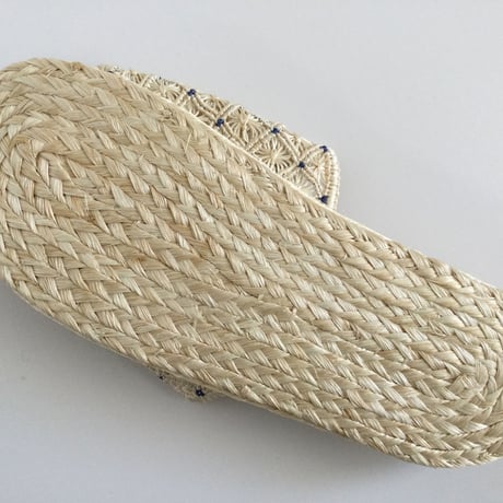 アンキットレースの麻スリッパ　Ankit Lace Abaca Slippers