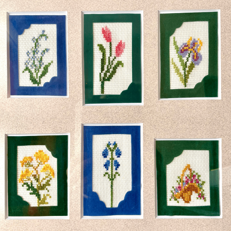 サザンクロス・フラワー刺繍額 (花8種) | パクパクナティン サザンクロス・フラワー刺繍額 (花8種) | パクパクナティン