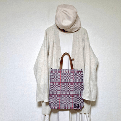 伝統織物ビナクル　A4縦型2wayトート/ アースブリーズ　Earth Breeze