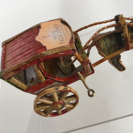 アップサイクルペーパーアート「ミニチュアカレッサ(馬車)」　Paper Art Craft  Carroza