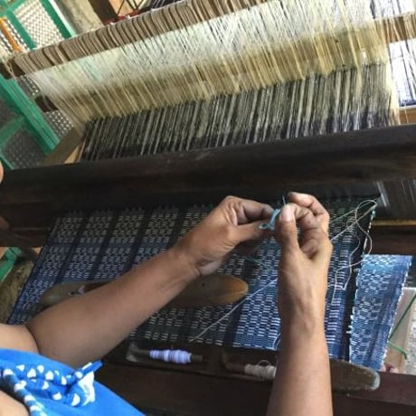 伝統織物ビナクル　A4縦型ショルダー  / ブルースペクタクル   Blue Spectacle