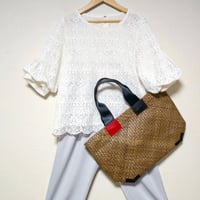 バリュウリーフのエシカルトートM　Bariw Leaves