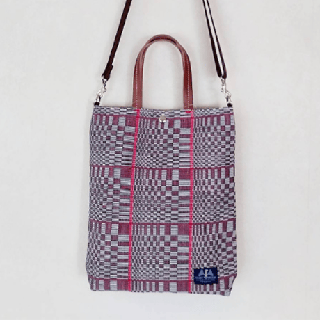 伝統織物ビナクル　A4縦型2wayトート/ アースブリーズ　Earth Breeze