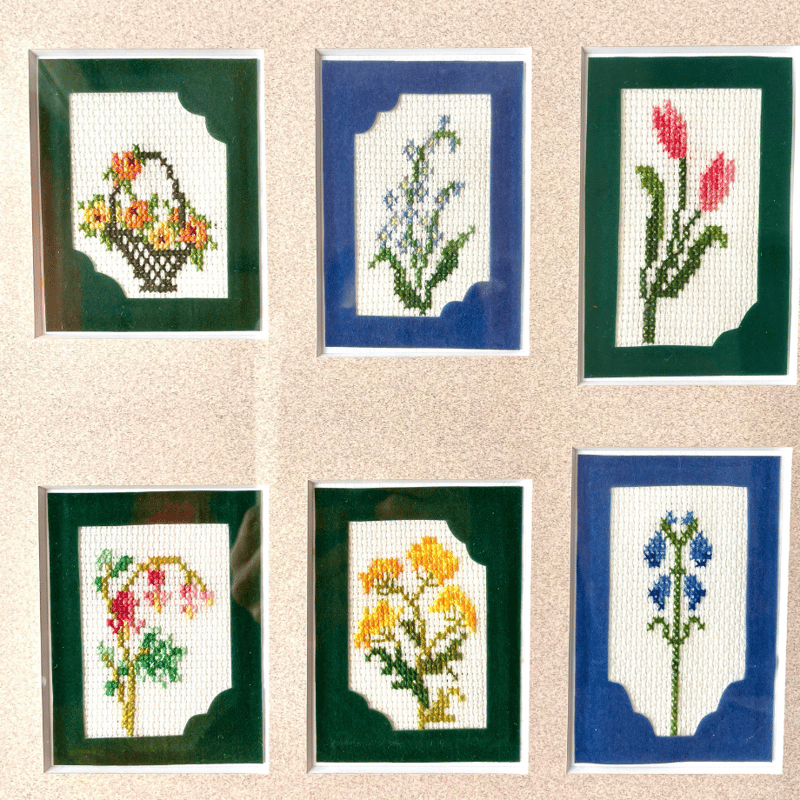 サザンクロス・フラワー刺繍額 (花8種) | パクパクナティン サザンクロス・フラワー刺繍額 (花8種) | パクパクナティン