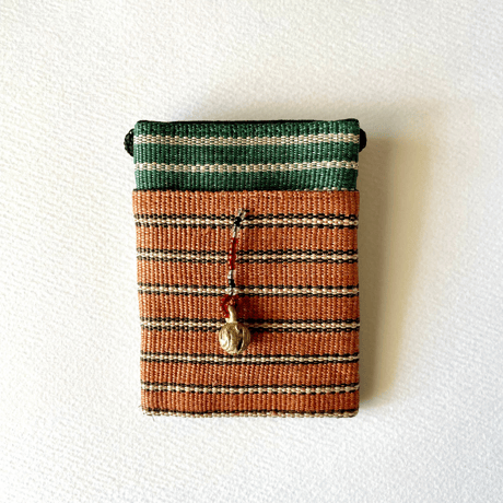 ティナラク織のパスケース  (横縞)