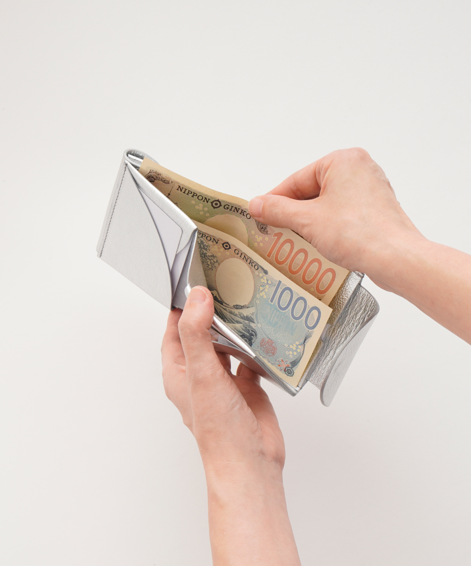 FOLD 2F WALLET ( SILVER ) | i ro se Official