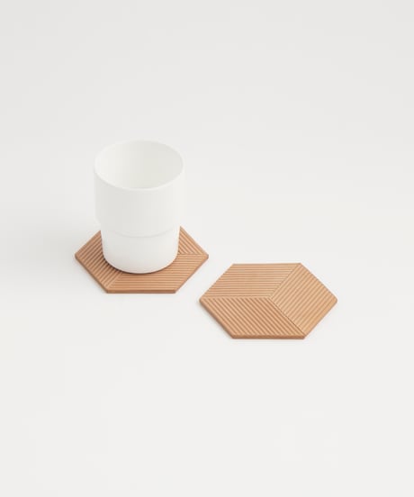 "KAGOME" LEATHER COASTER