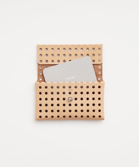 "KAGO" CARD CASE / WALLET ( NUDE / BLACK )