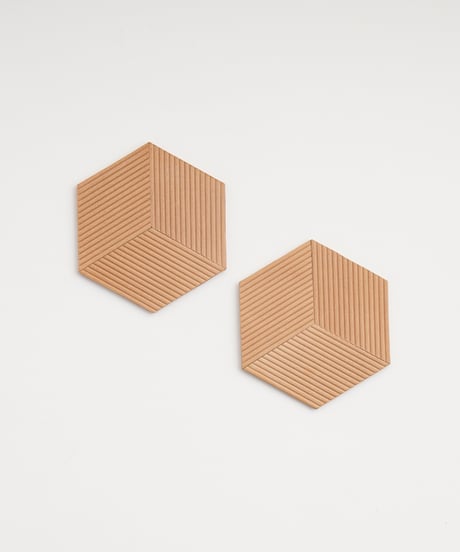 "KAGOME" LEATHER COASTER