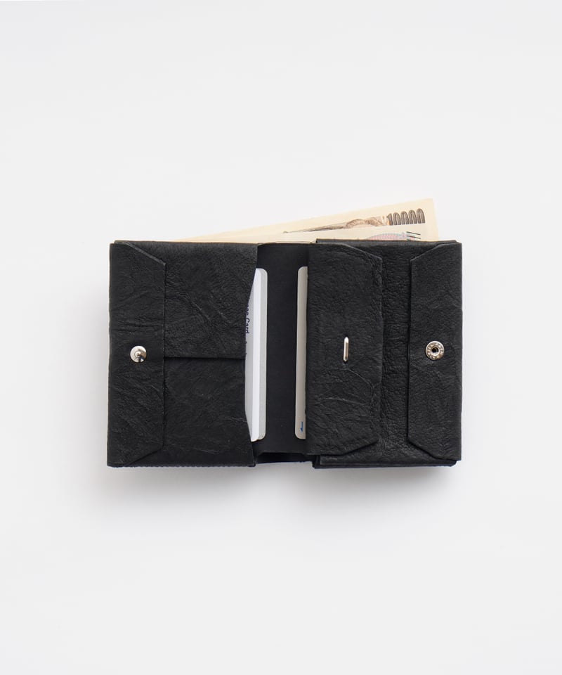 小物 irose paper short wallet black PAPER SHORT WALLET ( L.BROWN / BLACK ) | i ro s