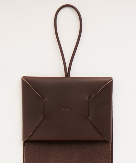 SEAMLESS "CLASSIC LEATHER" MINI WALLET -2 ( D.BROWN )