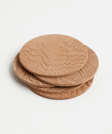 PLYWOOD LEATHER COASTER