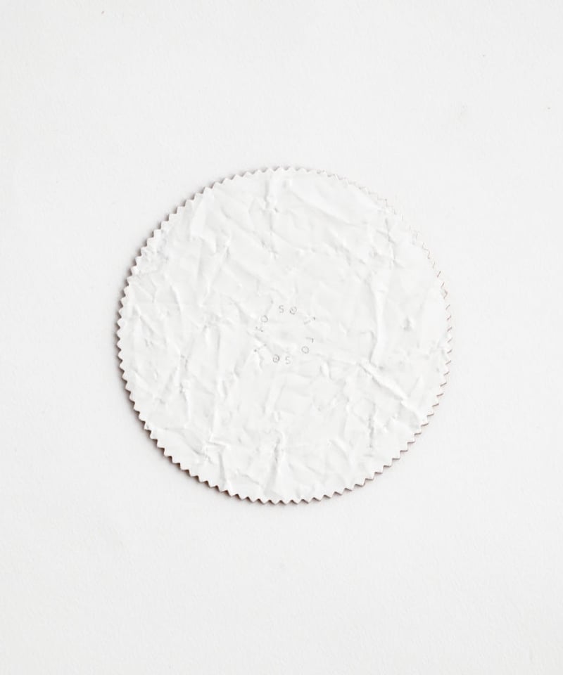 PAPER LEATHER COASTER ( WHITE ) | i ro se Off