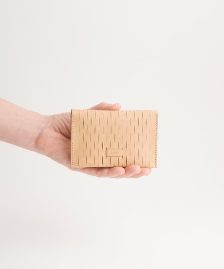 NET CARD CASE / WALLET ( NUDE / BLACK )