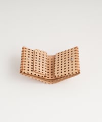 "KAGO" SHORT WALLET ( NUDE / BLACK )