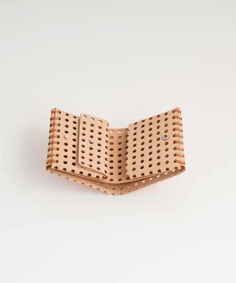 "KAGO" SHORT WALLET ( NUDE / BLACK )