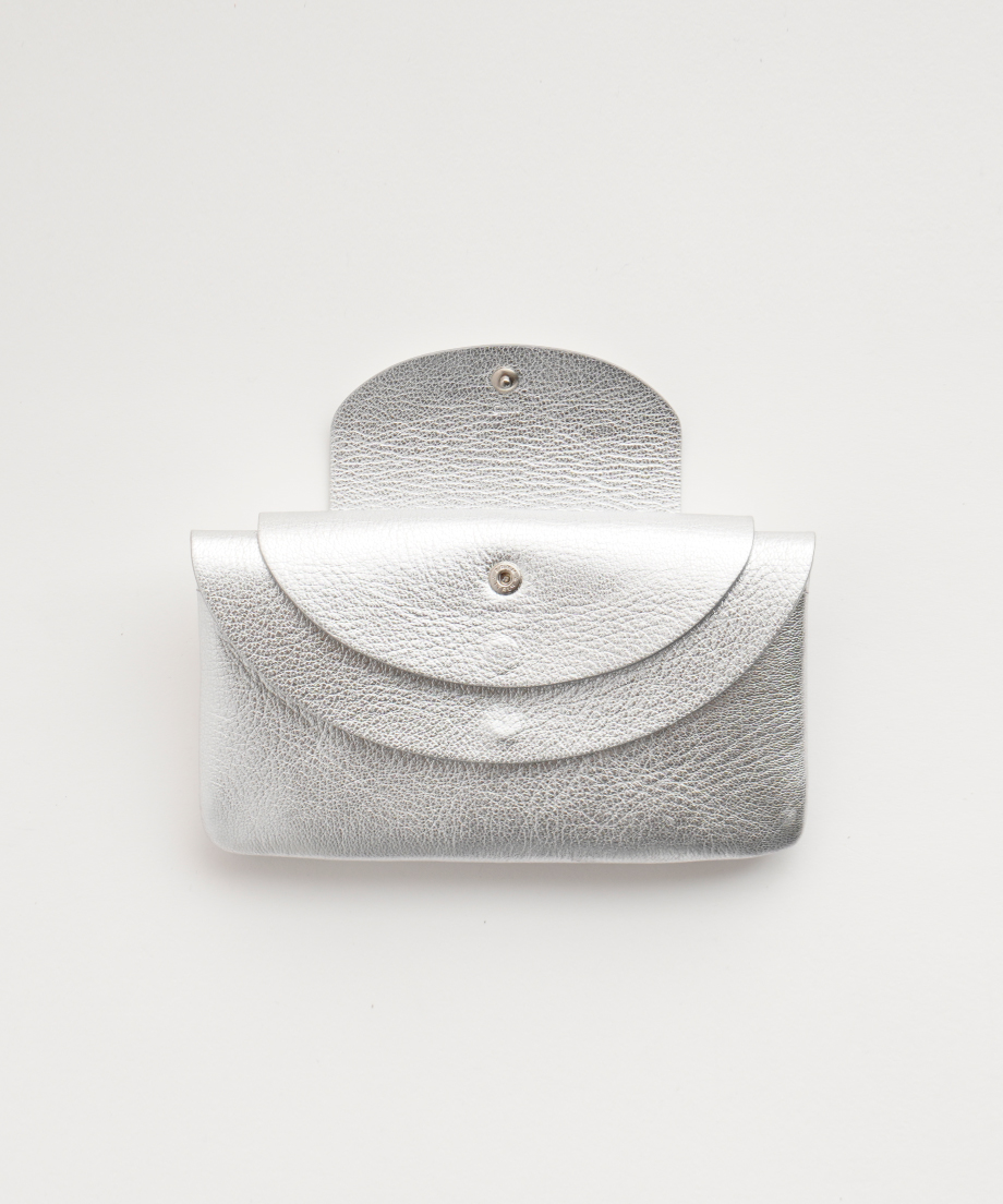 FOLD LONG WALLET ( SILVER ) | i ro se Officia