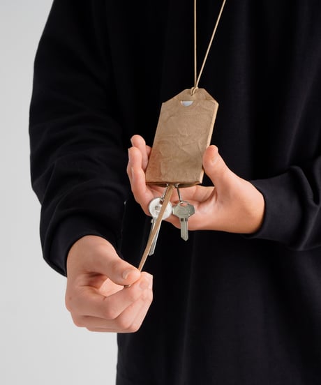 PAPER LEATHER KEY / CARD HOLDER ( 3 colors )