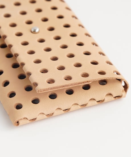 "KAGO" CARD CASE / WALLET ( NUDE / BLACK )