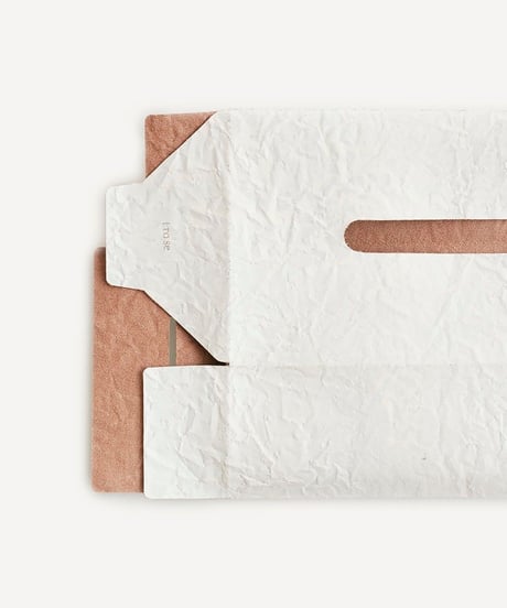 PAPER LEATHER TISSUE BOX CASE  ( WHITE )