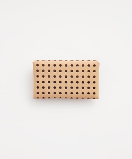 "KAGO" CARD CASE / WALLET ( NUDE / BLACK )
