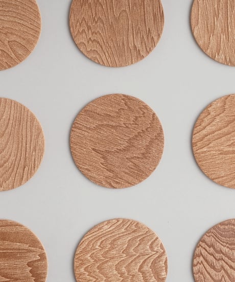 PLYWOOD LEATHER COASTER