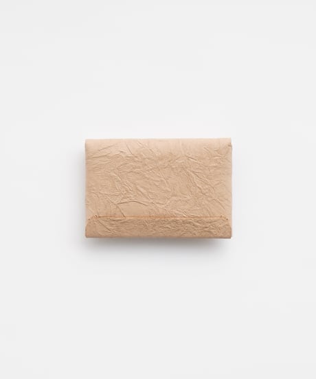 PAPER CARD CASE / WALLET ( L.BROWN / BLACK )